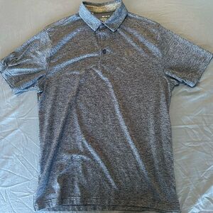 Under Armour Heathered Blue‎ Gray Golf Polo Shirt